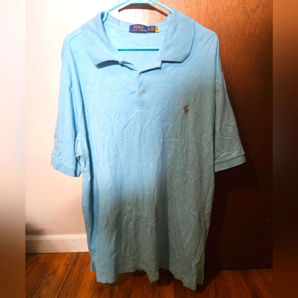 Polo by Ralph Lauren Men's Blue Polo Shirt Collared T-shirt Size XLT